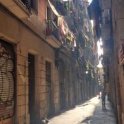 Vor unserer Wohnung im Barrio ‘El Born’